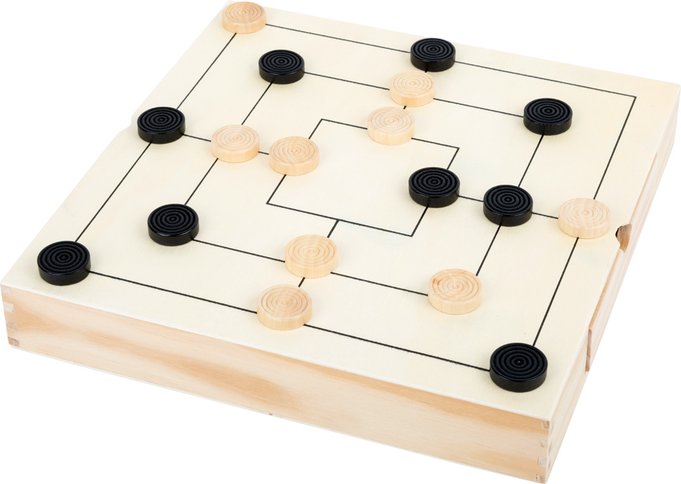 Spiele-Set Schach, Dame & Mühle, Gesellschaftsspiele